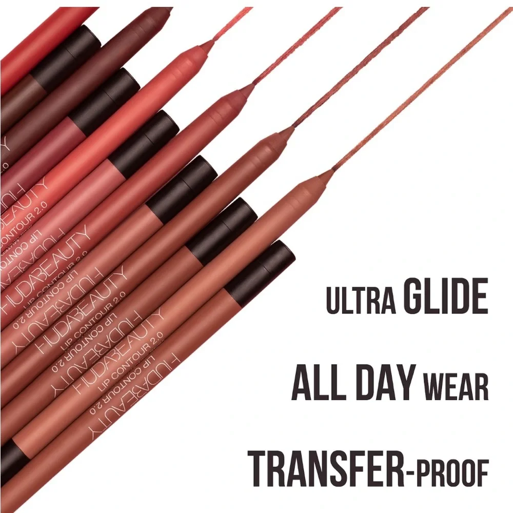 HUDA Beauty Lip Contour 2.0 Lip Liner in Pinky Brown Full Size NEW